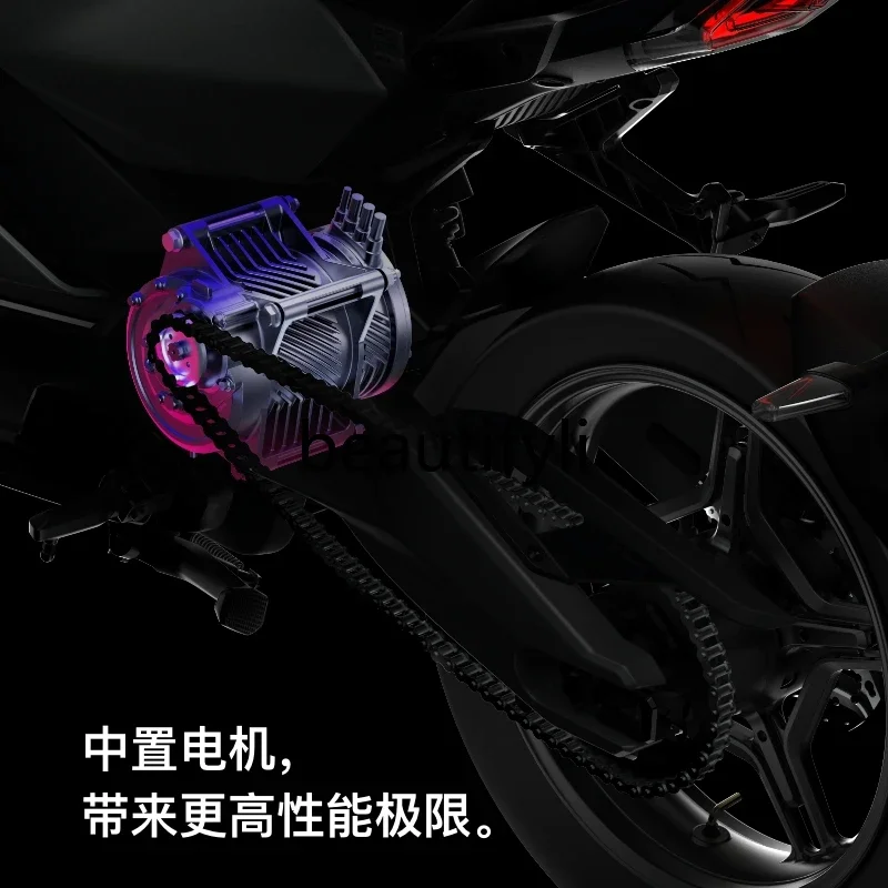 Motocicletta elettrica RQi batteria al litio ad alta velocità street running intelligenza di durata della batteria super lunga