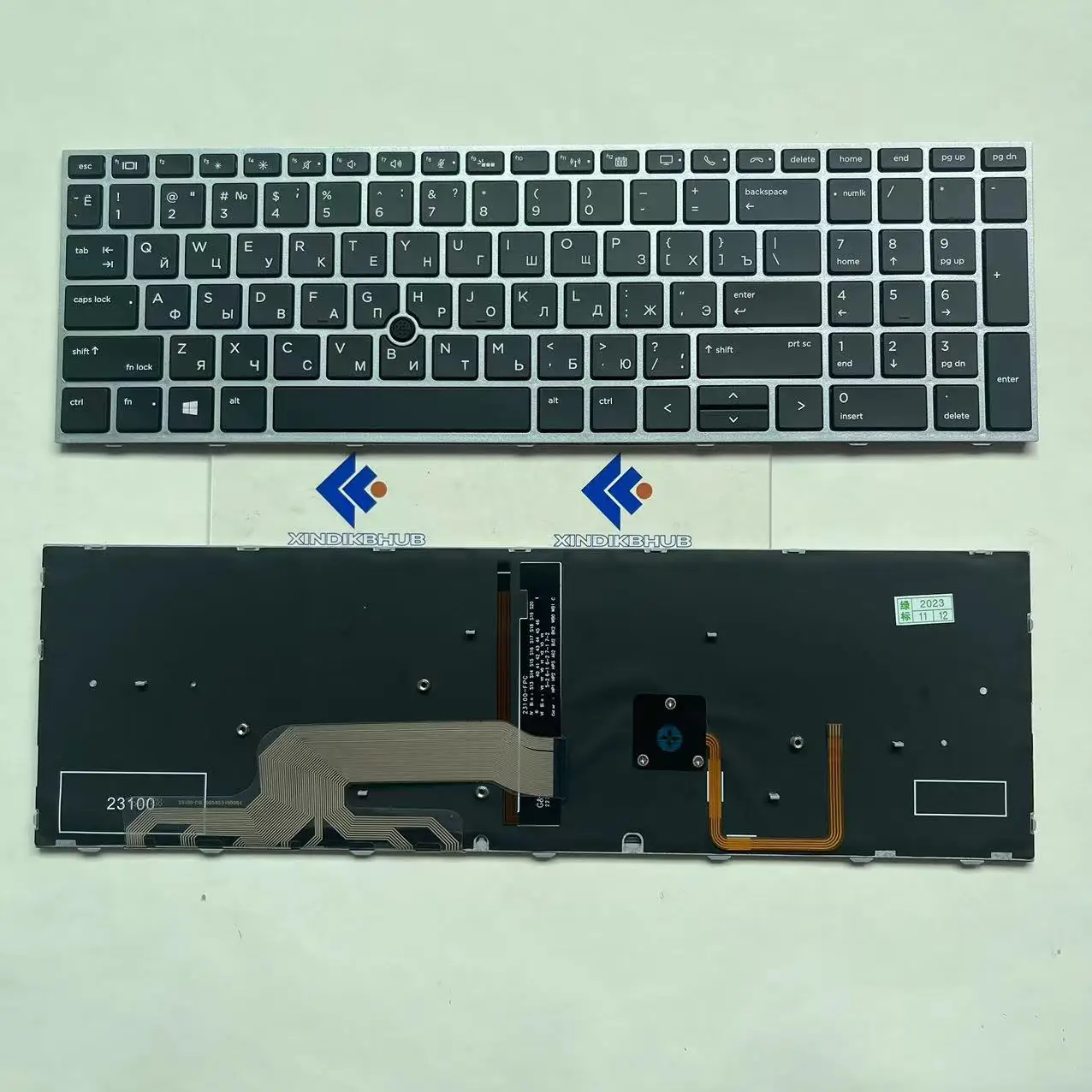 XIN-Russian-US Backlight Laptop Keyboard For HP ZBOOK 15 G5 15 G6 17 G5 17 G6 With Backlit with Pointer