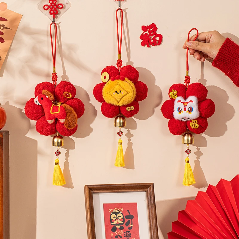 

Year of Horse Hanging Ornament with Tassel 2026 Chinese New Year Door Auto Hanging Ornaments Spring Festival Party Pendant