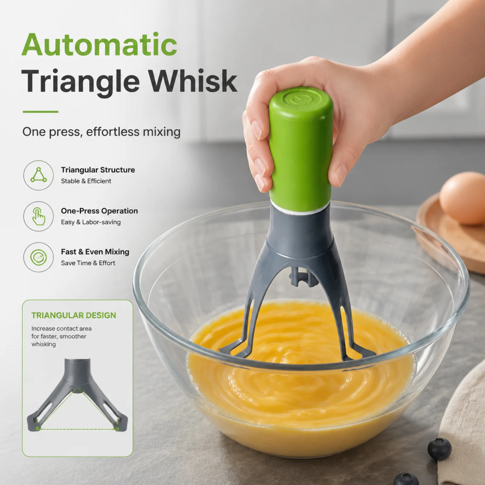 Three-Leg Pan Stirrer Hands Automatic Stirrer Time Saving Auto-Stirring Pan Tool for Soup, Sauce, Cooking