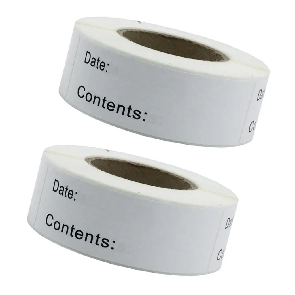 Custom Writable Mark Label Stickers Roll for Refrigerator Date Tracking Food Storage and Kitchen Supplies