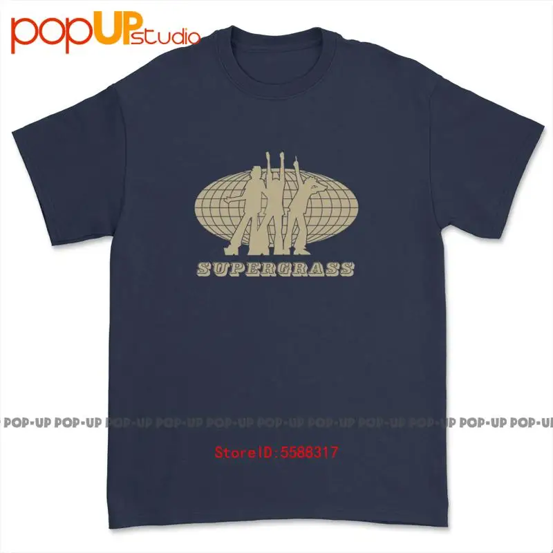 Винтажная футболка Supergrass 90-х годов, размер L (ширина 20,5 x длина 28,5)