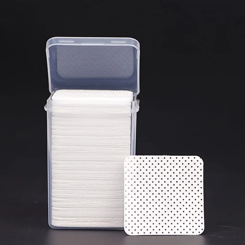 400pcs/2 Boxes Nail Polish Remover Pads - Odorless, Non-Toxic, Multipurpose Manicure Tool for Efficient Glue & Polish Removal