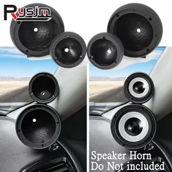 New Black Round Car Speaker Holder Cup Shell Horn Bracket With Horn Pad & Screws for Nissan Fit For Jeep car speakers housing