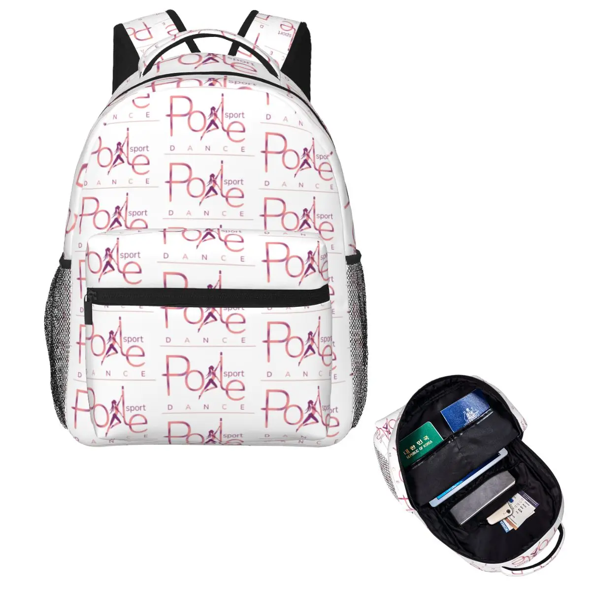 

Pole Dance Backpack Hot Sale Daypack Large Capacity Kids BookBag School Bag Shoulder Bags for Men Women