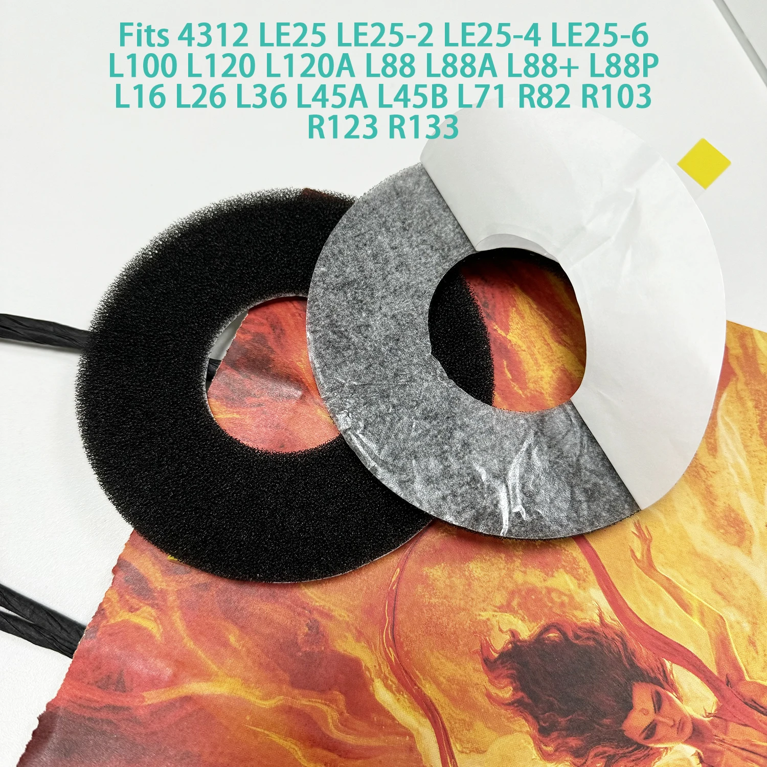 Fits JBL Design Foam Trim Tweeter Repair JBL L88 L88A L88P L16 L25 L26 L36 L45 L45A L45B L71 R82 R103 R123 R133 Foam Ring