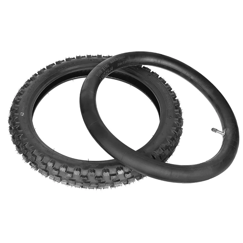 

Off Road Motorcycle Front Wheel 60/100-14 Inch Inner Outer Tires Off-road Patterns Anti-skid Wear-resistant Thick Far Star Tires