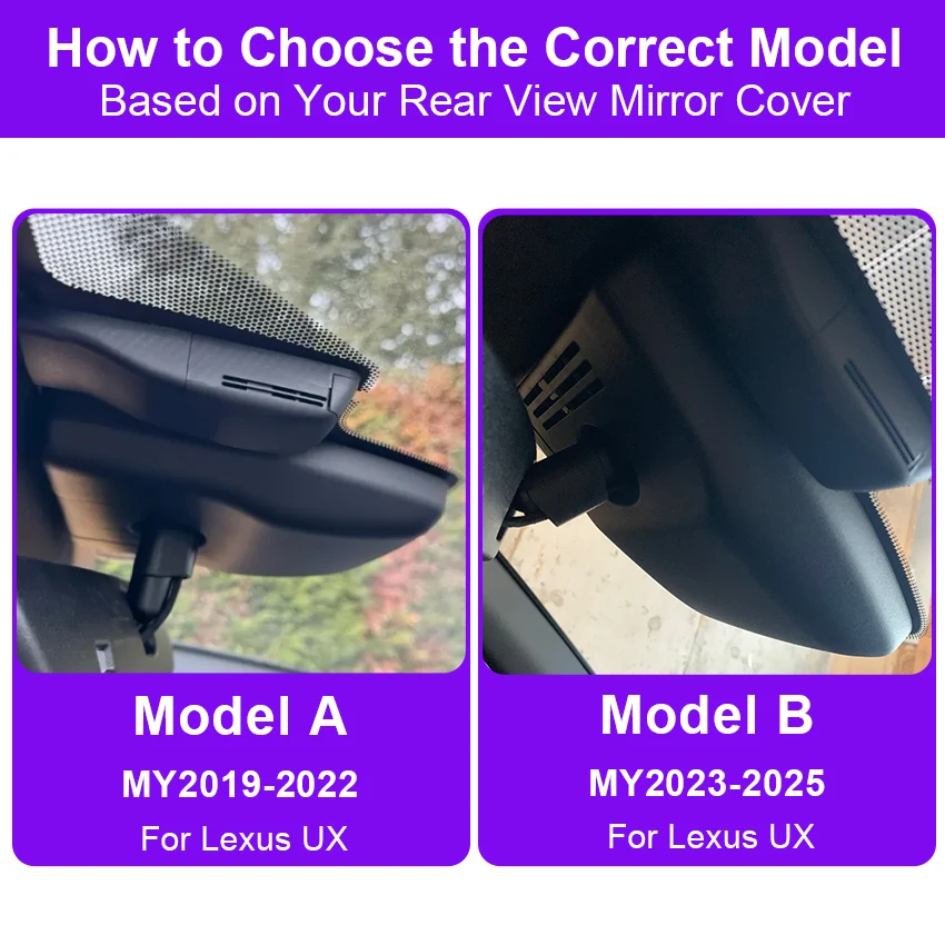 4K OEM Dash Cam for Lexus UX(ZA10)UX300h UX260h UX250h UX200 2019-2026,WiFi APP Control Car DVR with Night Vision,Loop Recording
