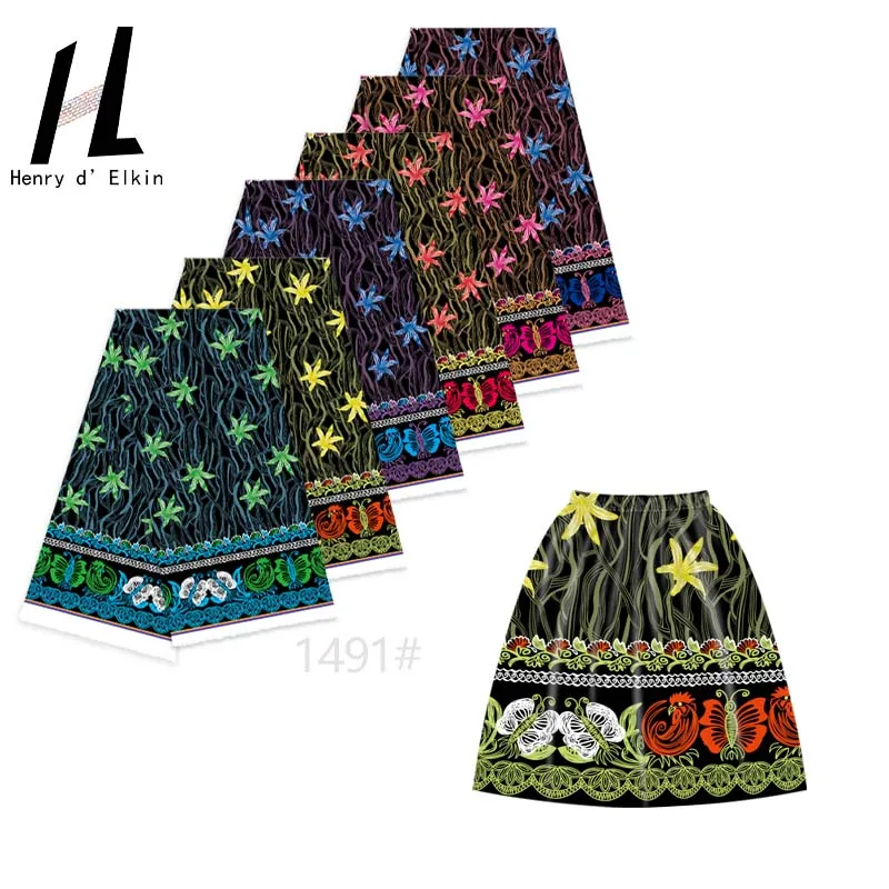 

New Polyester printed women's clothing fabric islanders dresses clothing fabrics by yards