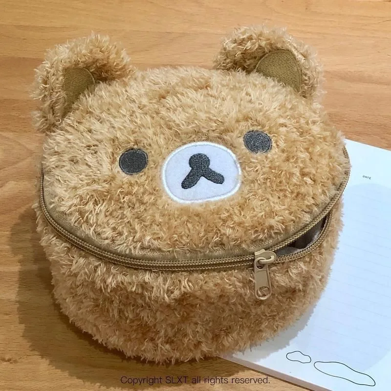 New Plushes Makeup Bear Cosmetic Bag Women Jewelry Storage Pouch Girl Organizer Handbags Gift Hot Sales ﻿ image 6