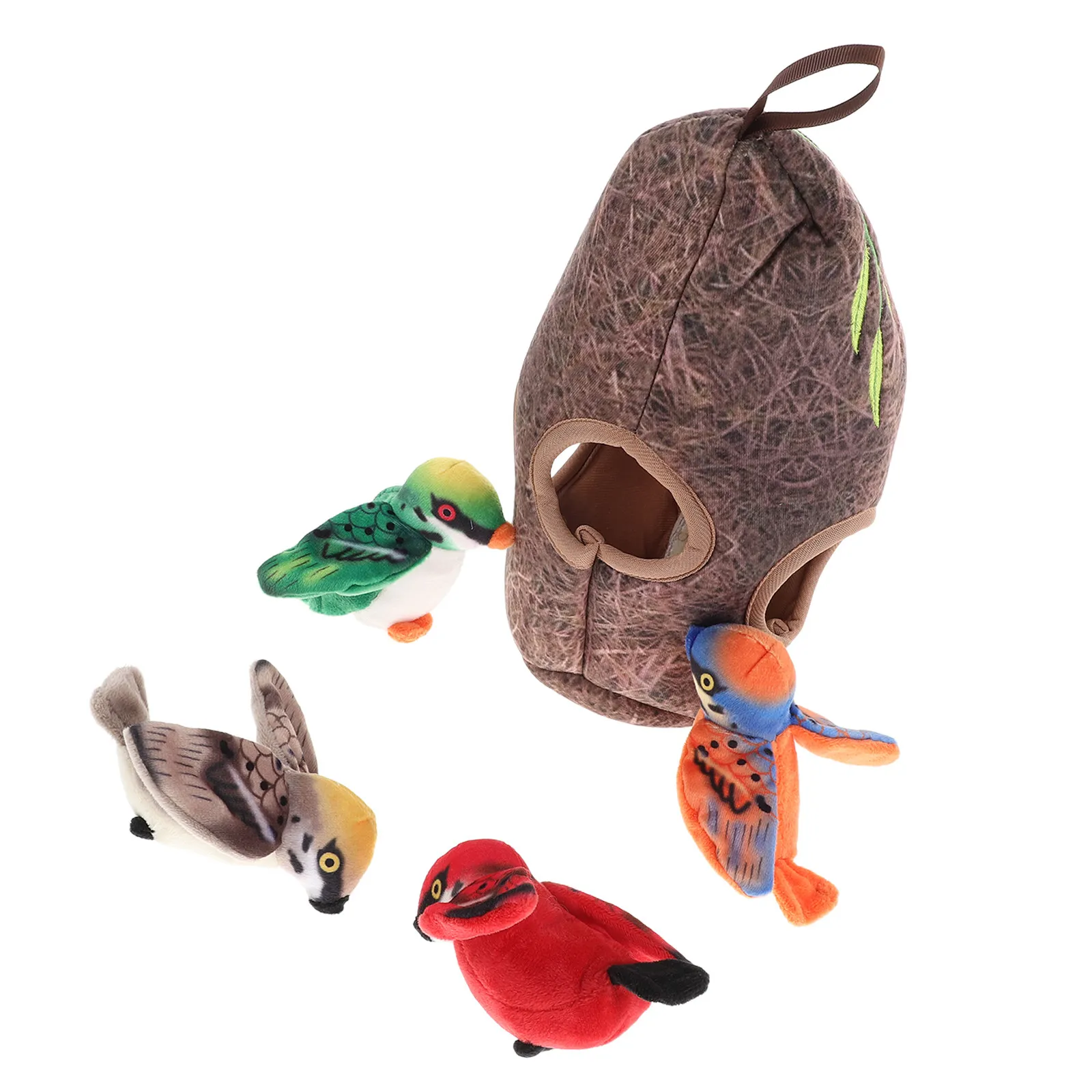 

Набор для игр с кошками: интерактивная имитация птицы для тренировок в помещении, пищащая птица в клетке, игрушка для котят от скуки, товары первой необходимости для кошек