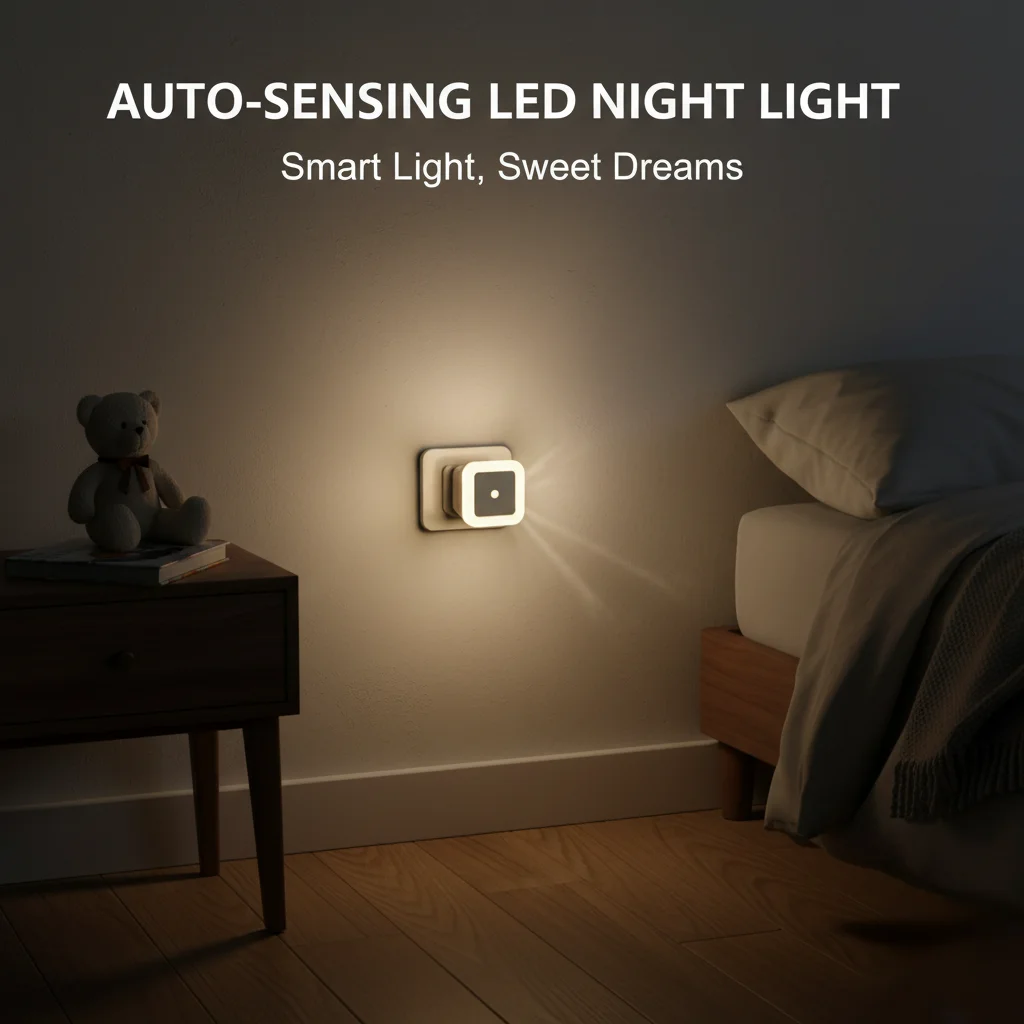 Led Night Light Mini Cute Stars Lamp 220V 110V Kids Bedroom Automatic Sensor Decoration Lighting Reading Table Book Children