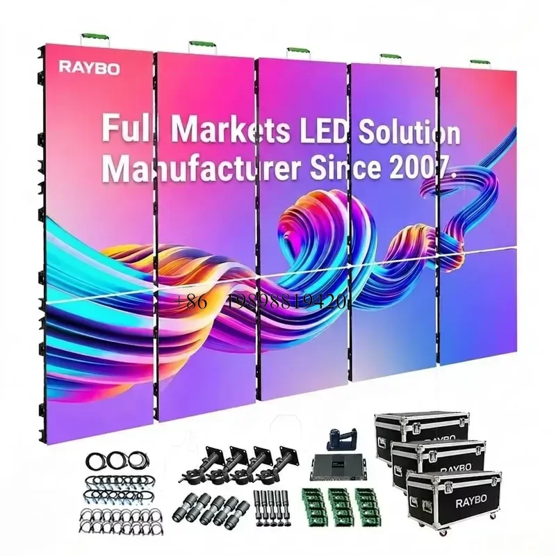 Wmwmnu for RAYBO Easy Installing P2.5 P2.9 P3.91 7680Hz Rental LED Video Wall Display Panel for Stage Event customized produc