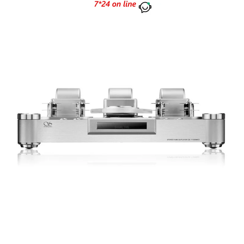 R-056 Shnling CD-T100MKII Edição Limitada BT5.0 USB DSD Turntable CD Player Pré-decodificação AK4493 12AU7 Tubo