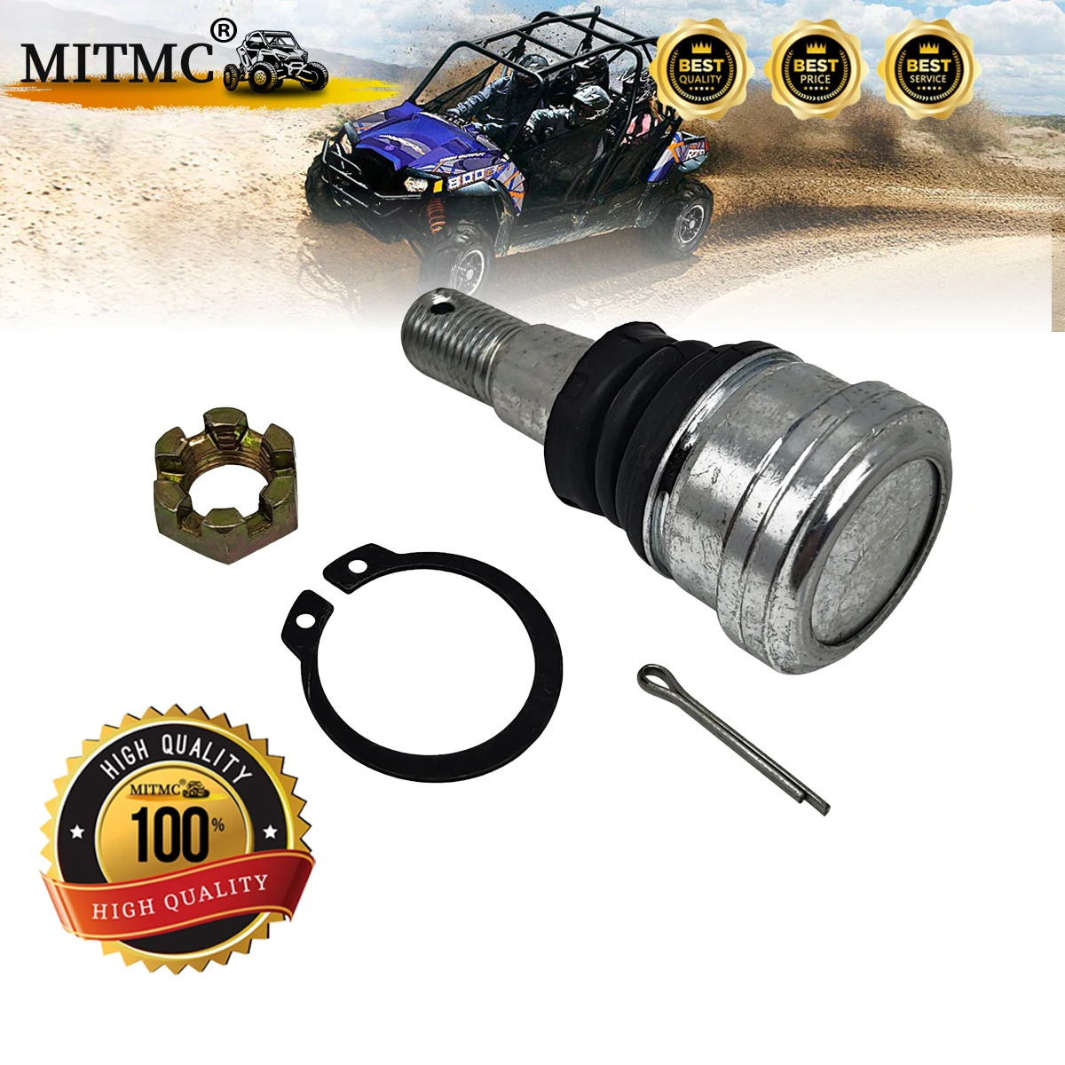 Upper Lower Ball Joint 42-1031 For Polaris 7081190 Predator 500 ATV 7061141 7061156 Phoenix 200 Sawtooth 200  WE351031