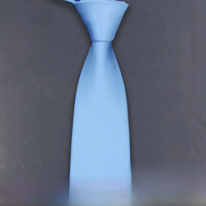 camolkeion-silk-tie-light-blue-color-zipper-easy-pull-men's-formal-8cm-wide-hand-knotted-tie-busin-sle
