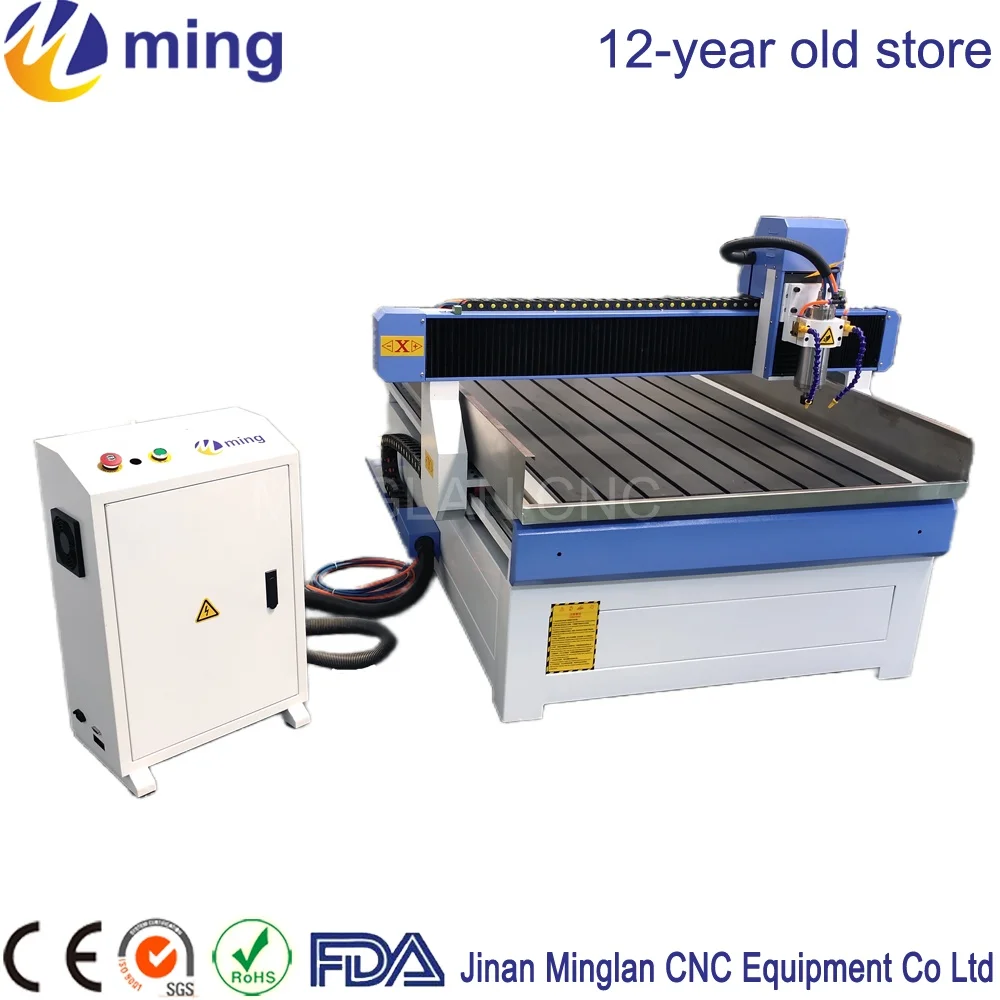 

6090 6012 8090 9012 9015 1212 Гравировальный станок с ЧПУ для камня 2,2 кВт/3,2 кВт шпиндель для дерева, камня, ПВХ, алюминия, пластика