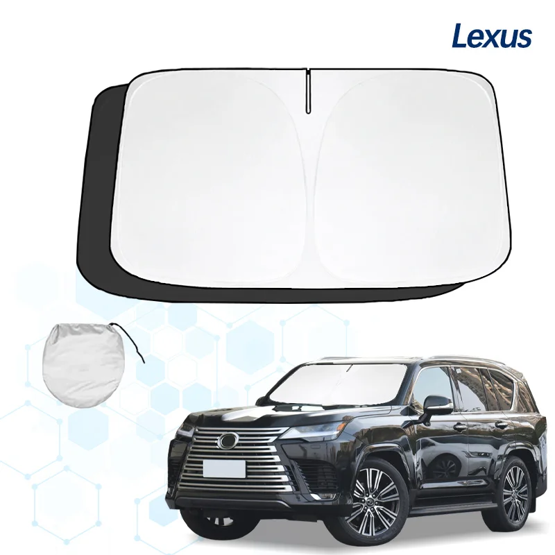 

For Lexus LX 450 LX570 LX600 J100 J200 Windshield Sun Shade Sunshade Sun Visor Protector Foldable Blocks UV Rays Keep Car Cooler