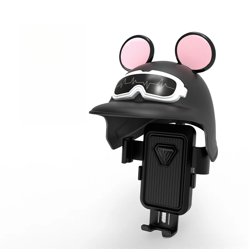 

Cartoon Mickey Helmet Phone Holder Electric Bike Sun Protection Phone Holder Bicycle Navigation Phone Holder