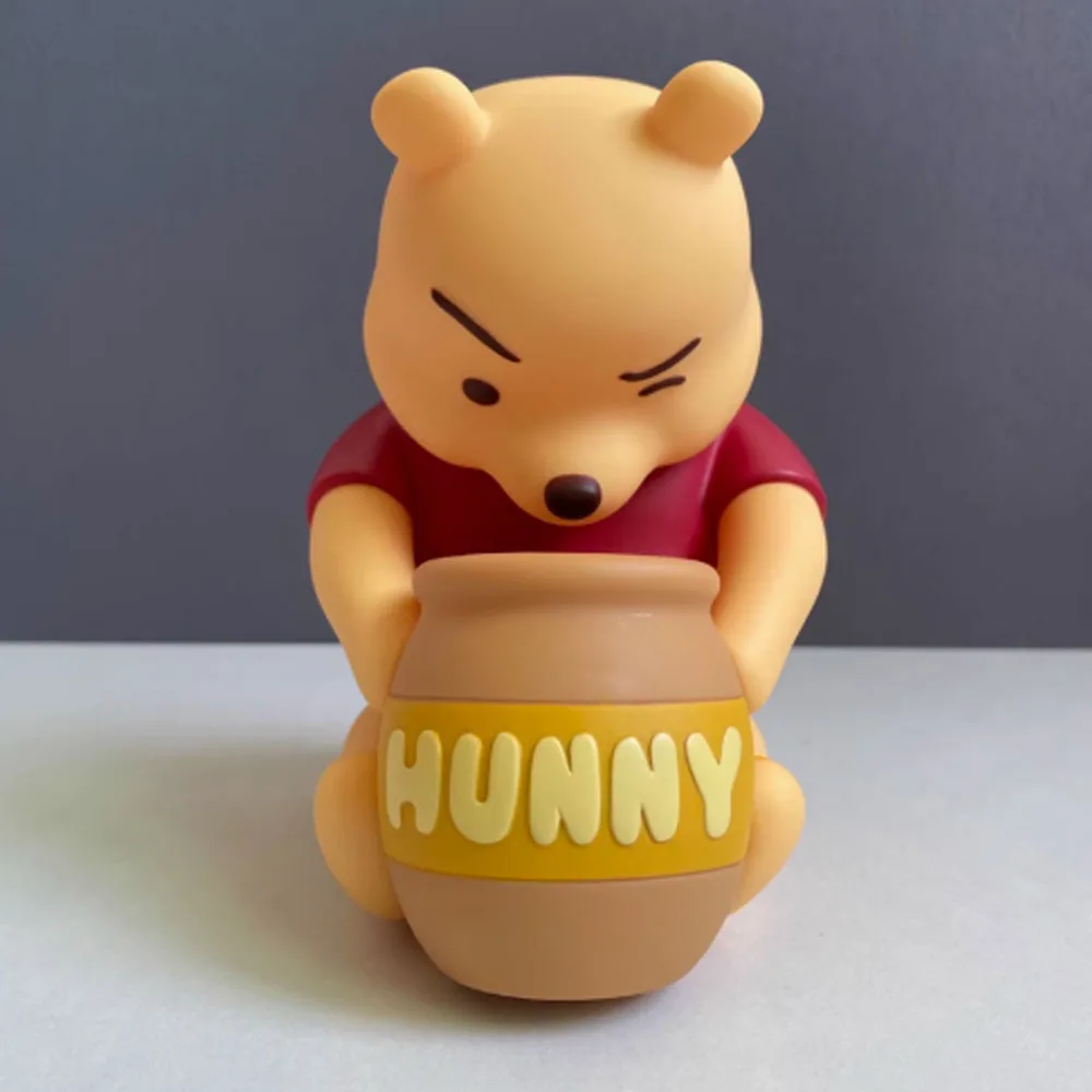 

Фигурки Диснея Винни Пух, игрушки, 12 см, Винни с медовым горшком, аниме-фигурки, коллекция кукол, подарки