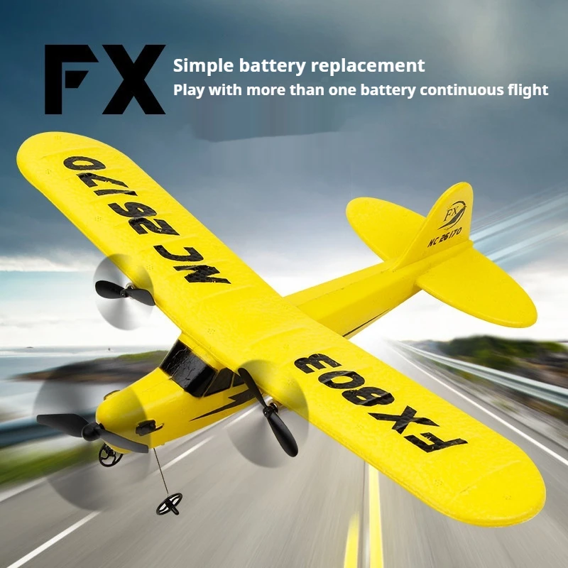 FX803 2.4GHZ 2CH RC simulation Cessna glider model remote control aircraft fixed wing EPP foam aircraft children's toys