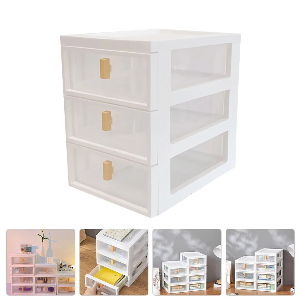 

Desktop Organizer Layered For Office Stationery Sundries Plastic Desktop Organizer Box Drawer Storage Box