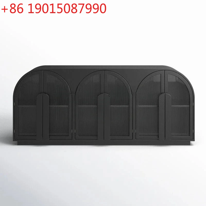 

Американский обеденный буфет из массива дерева, многофункциональный шкаф-тумба, прихожая тумба для хранения с дверцами из стекла Changhong