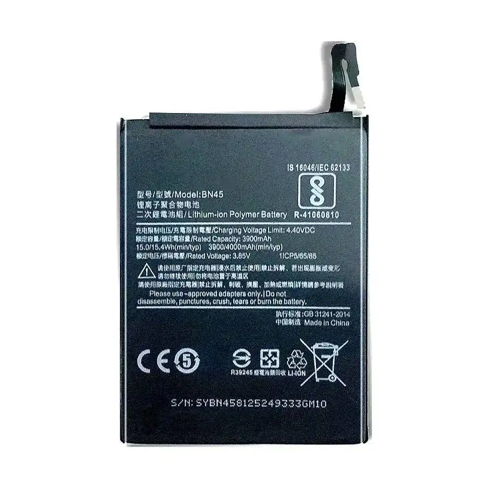 4000Mah لبطارية الهاتف المحمول Xiaomi Redmi Note 5 BN45 Premium البديلة