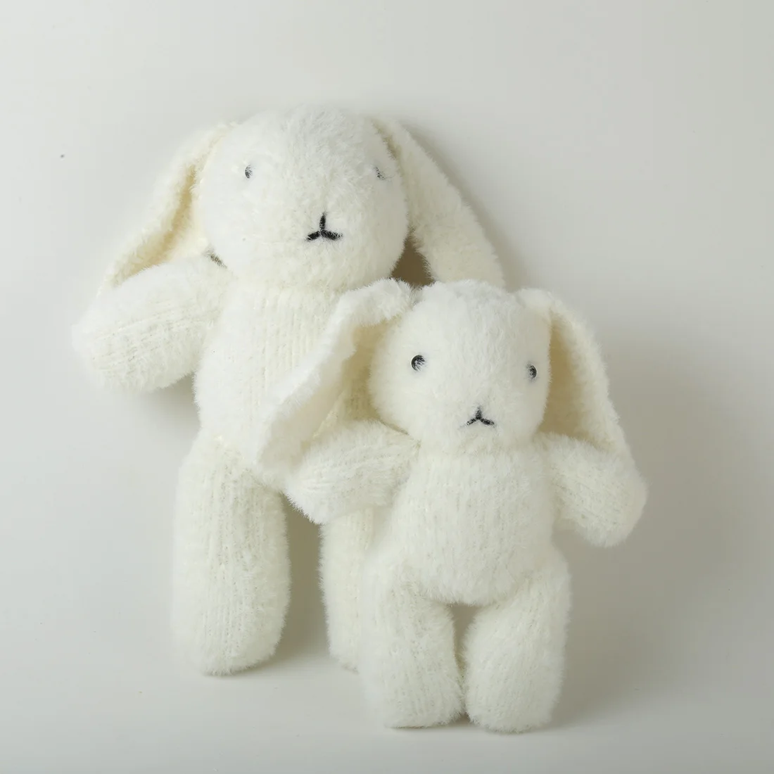 25cm-35cm High Hand Knitted Angora Bear Crochet Rabbit Toy Bunny Doll Environmentally Friendly And Safe