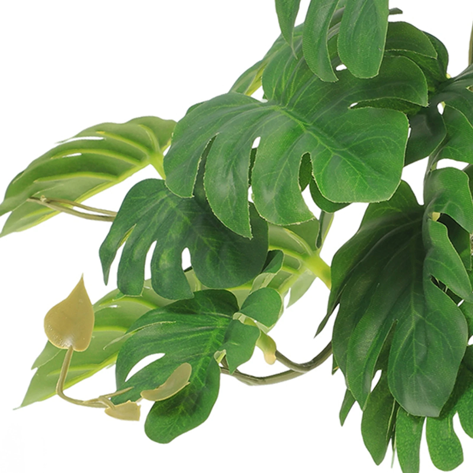 الزواحف الاصطناعية معلقة ورقة النبات قلادة نابض بالحياة خزان الديكور مخبأ تررم تسلق ديكور الإمدادات #5