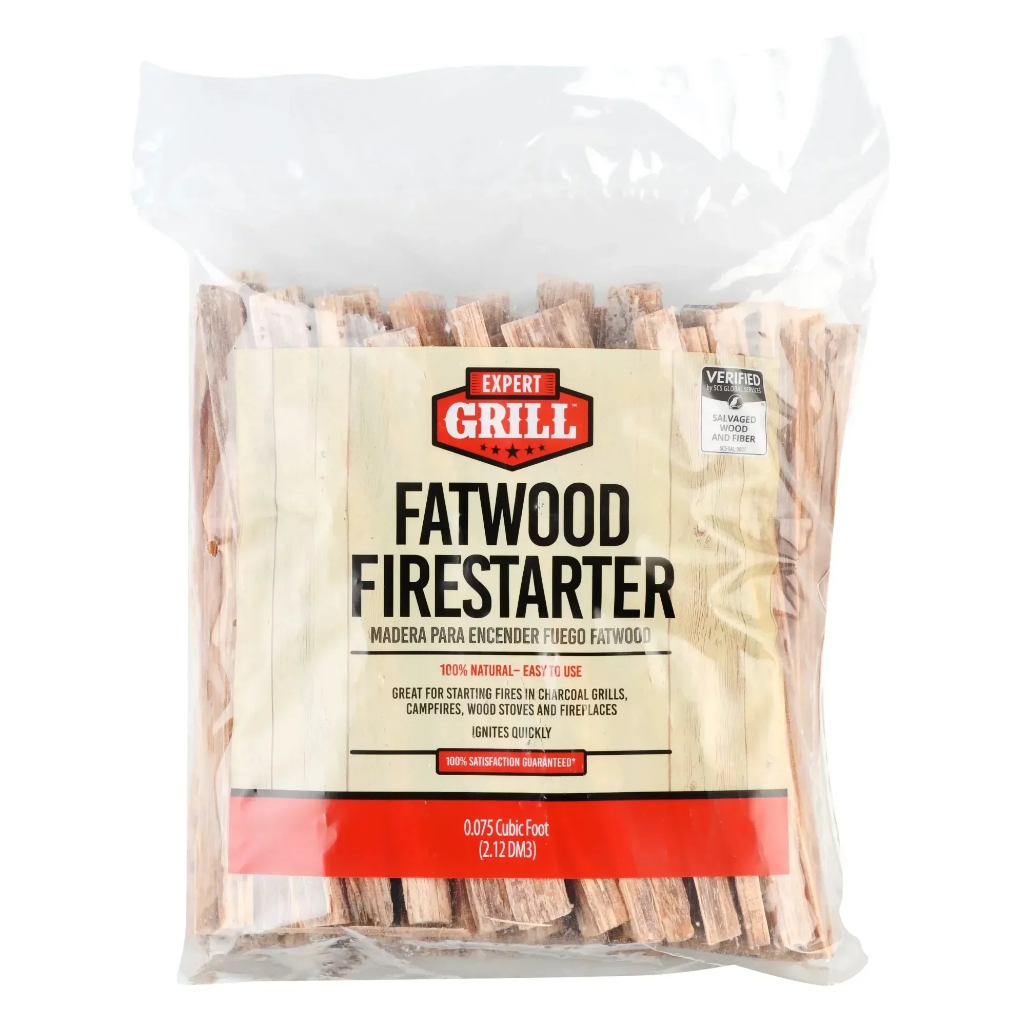 Arrancador de fuego Fatwood de 3 lb, pino natural, fácil encendido para acampar y uso doméstico, ideal para chimeneas y kits de emergencia