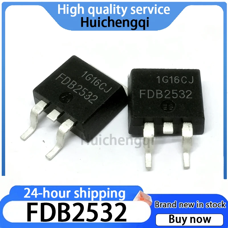 5PCS FDB2532 TO-263 150V 79A Field Effect Transistor