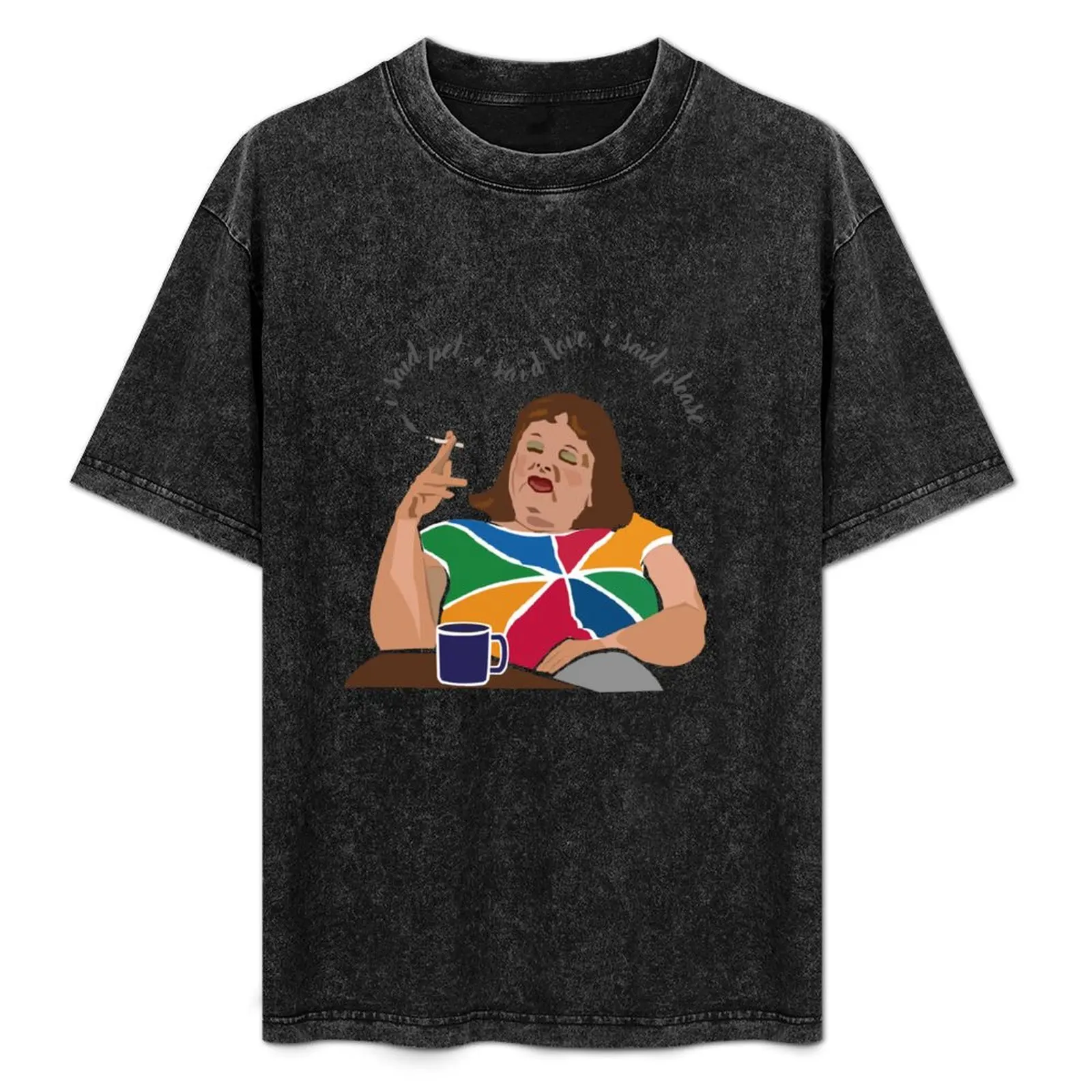 Lynne Postlethwaite, Magda Szubanski, Fast Forward, icono de la comedia australiana. Dije mascota, dije amor, dije por favor. Camiseta