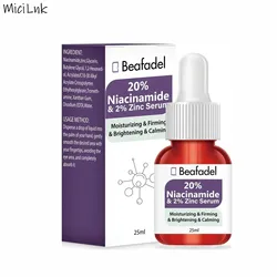 Soro Facial Niacinamida com Ácido Hialurônico, Levantamento, Hidratante, Cuidados com a Pele, Soro Facial, Produtos para a Pele, Planta 20%