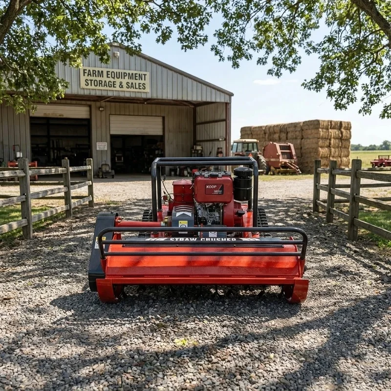 Hot-selling Lawnmower Tracked Remote-controlled Lawnmower, Equipped with Engine and Motor Core Components