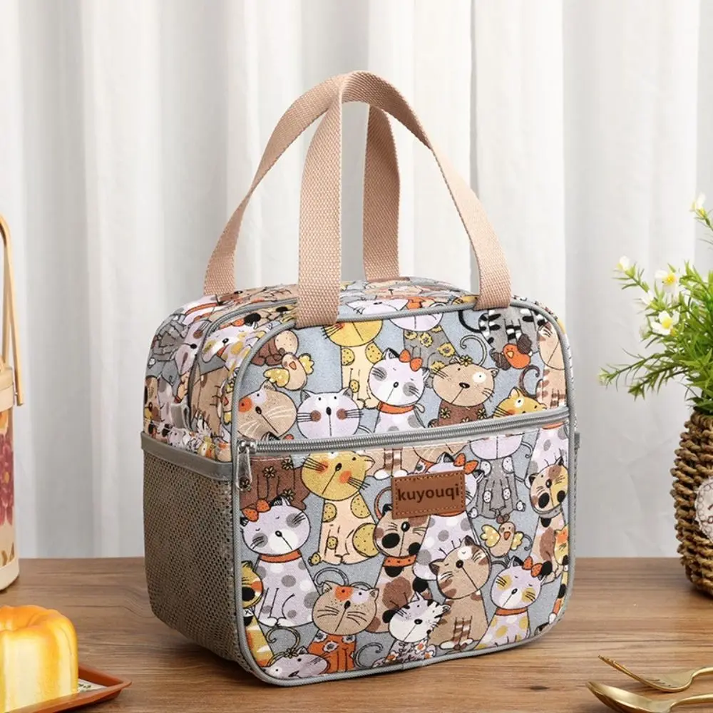 Fashion Handbag Lunch Bag Large Capacity Thermal Waterproof Insulated Bag Kawaii Cute Thickened Thermal Insulation Bag Women