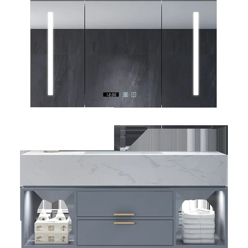 

Smart Nordic bathroom cabinet combination