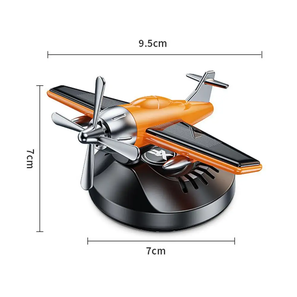 Solar Energy Powered Rotating Propeller Fighter Car Air Freshener Scent Perfume Airplane Fragrance Diffuser Dashboard Aroma - view 6
