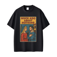 Much Ado about Nothing Funny Meme T-shirt Men Women Vintage Manga Style Merch T Shirt Gift for Literary Book Lovers Theater Fans