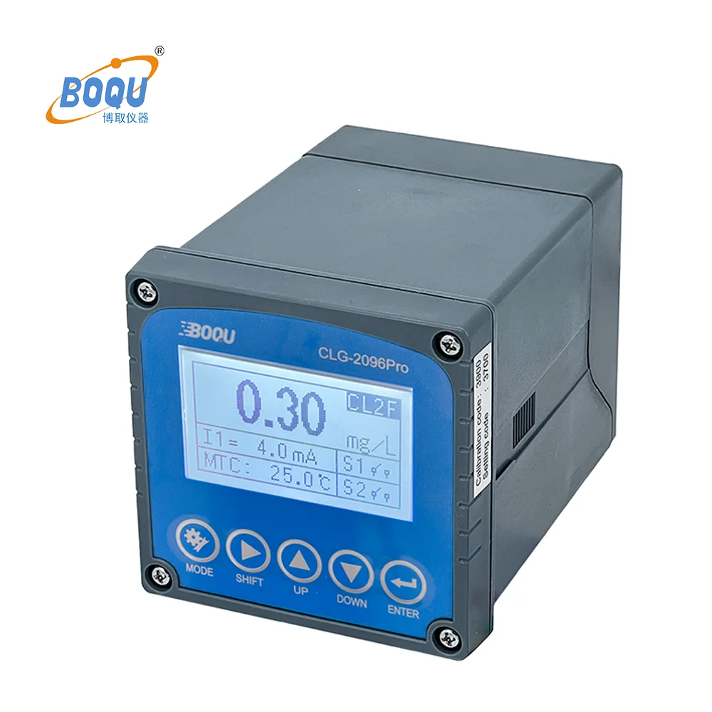BOQU 2096Pro Online Residual Chlorine RS485 Meter Free Chlorine Dissolved Ozone Chlorine Dioxide Disinfection Sensor