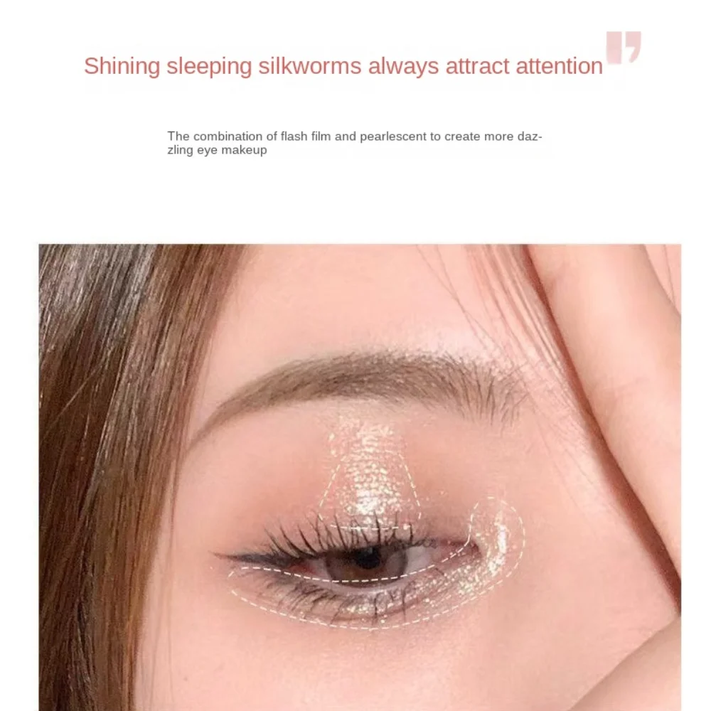 Diamond Glitter Eye Shadow Stick Lasting Pearlescent Eyeshadow Pencil Shimmer Waterproof High-gloss Pen Women Cosmetic