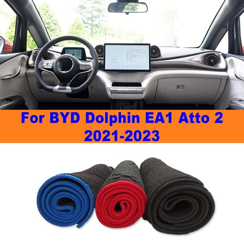 

Anti-Glare Dashboard Cover Dash Mat Non-Slip Sun Shade Pad Interior Protector For BYD Dolphin EA1 Atto 2 2021-2023 Car Accessory