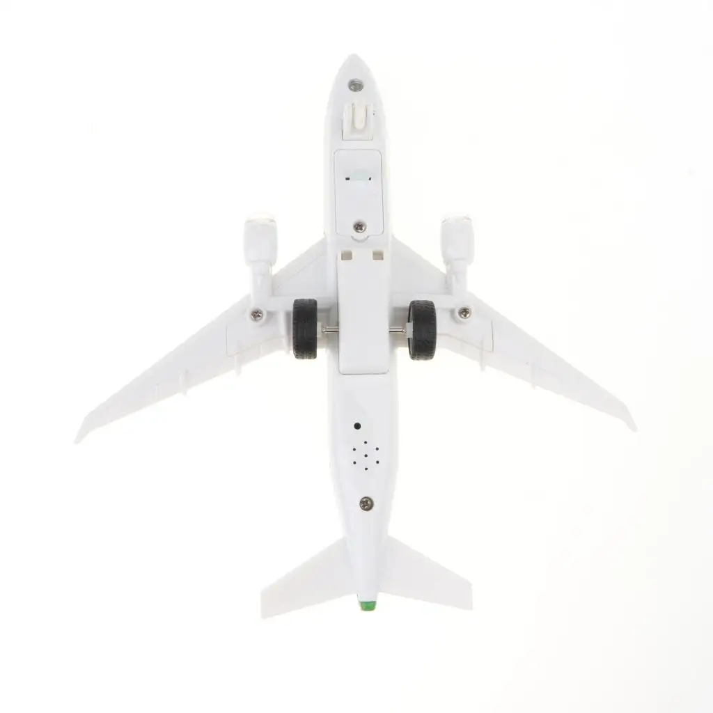 

Kids Airplane Toy 777 Alloy Aircraft Model Miniature Sound Light Plane for Home Table Display