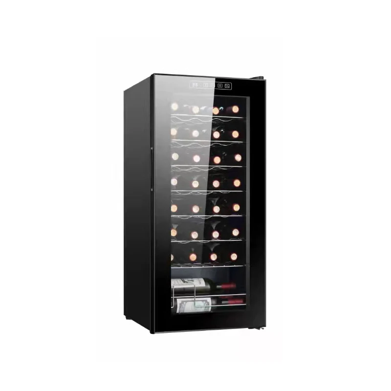 Wholesale OEM Digital Electronic Wine Fridge Refrigerator 93L Compressor Directing Cooling Wine Cabinet