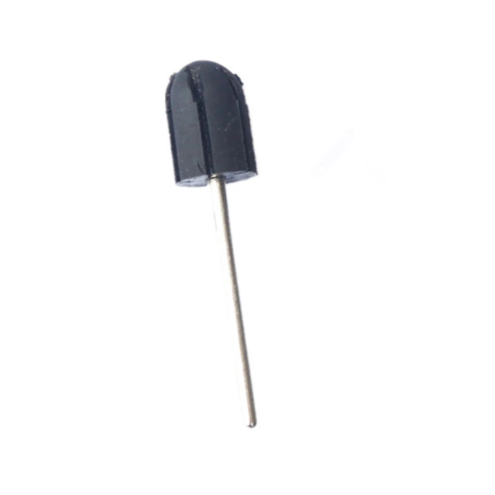

2 pcs Nail Drill Black Grinding Head Polisher Manicure Pedicure Tool Suitable Natural Artificial Nails Home Use Nail File