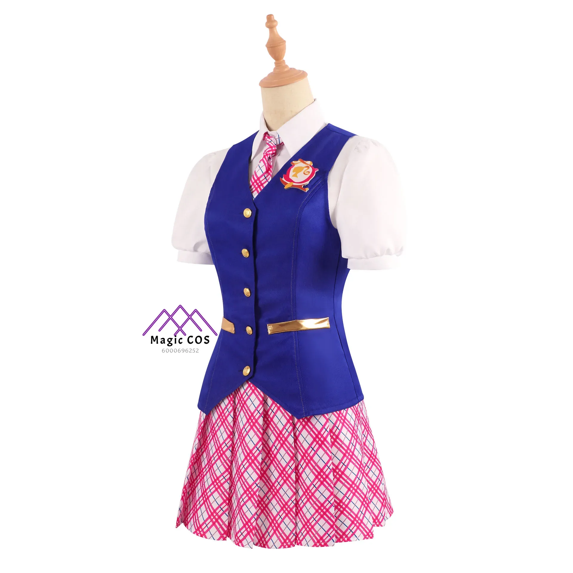 Delansey Uniform Barbby's Charm Princess College Budget-Friendly School Uniform Halloween Role-playing Costume Party Essential