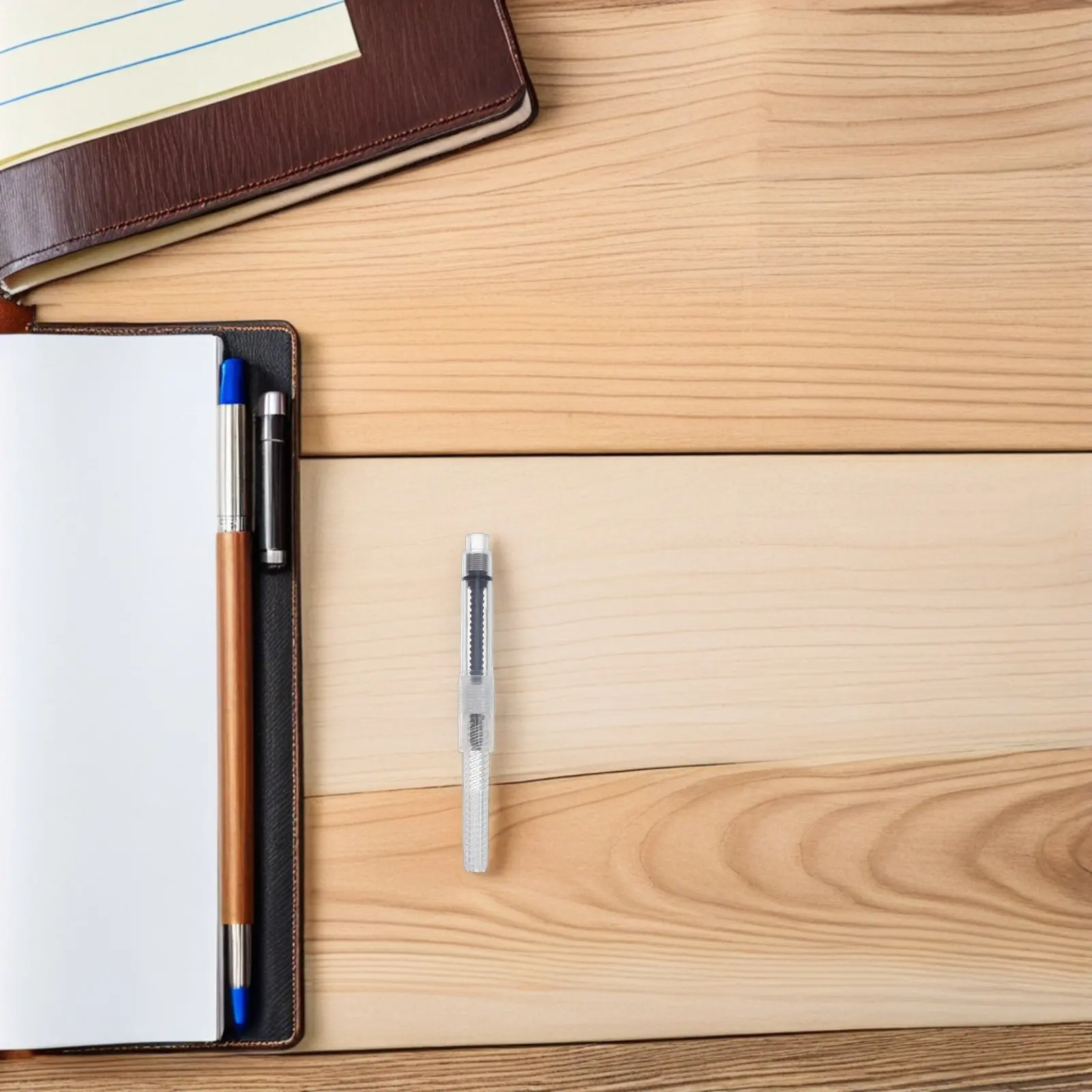 

50 шт. Прозрачные винтовые поршневые конвертеры-поглотители чернил для универсальных классических перьевых ручек, для заправки чернил из бутылочек