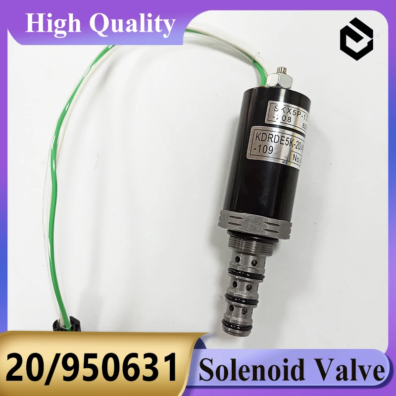 20/950631 Solenoid Valve 20950631 Solenoid for JS330 JS180 JS220 JS160 JS130 JS200 Excavator Parts