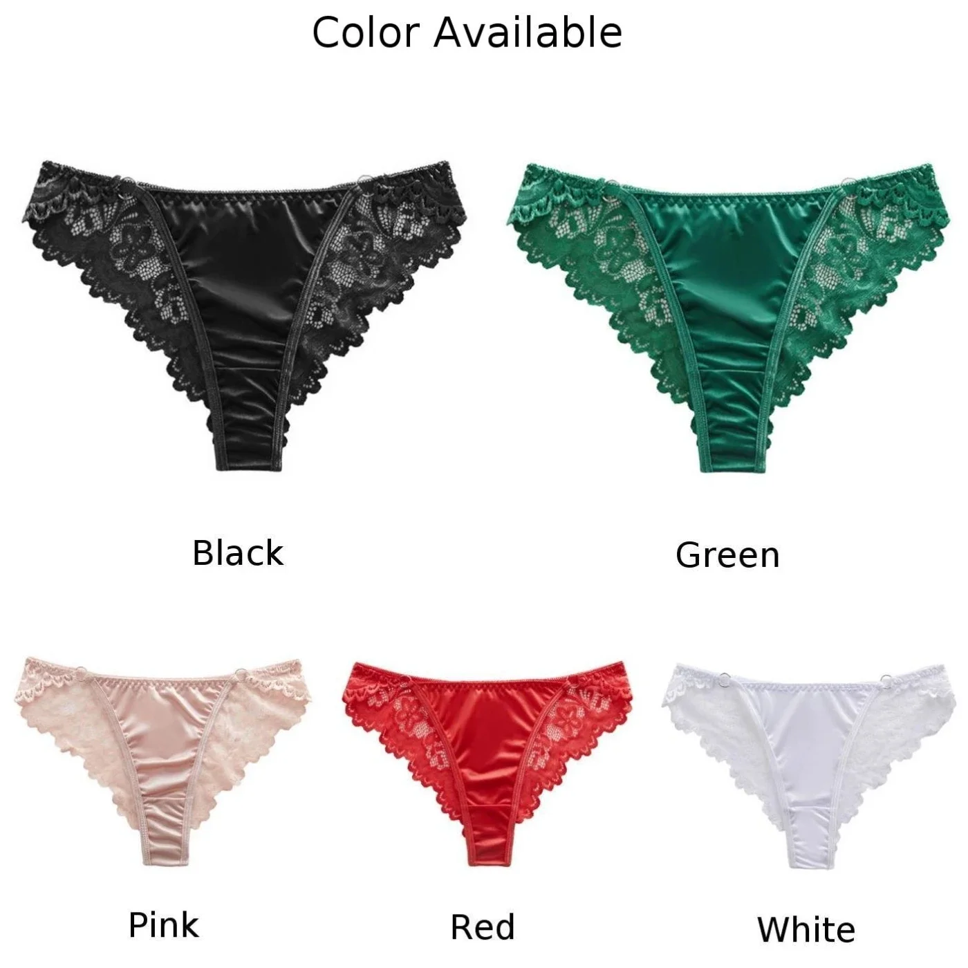 Celana Dalam Sutra Satin Wanita Seksi Celana Dalam Nyaman Pakaian Dalam Celana Dalam Renda Lingerie Celana Dalam Wanita Elastis