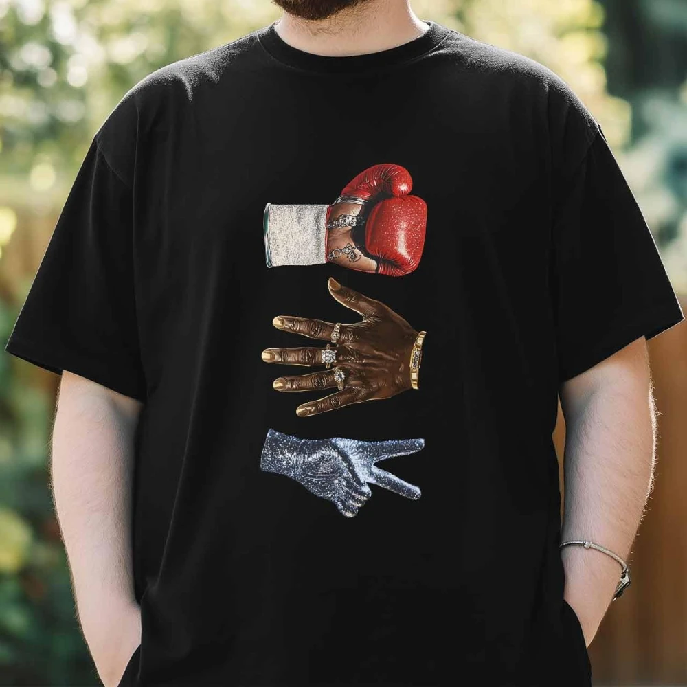 الرجال ملابس الرجال تي شيرت للجنسين 100% القطن 3 Mikes الجرافيك تي شيرت للرجال تايسون جاكسون قصيرة الأكمام تيز الشارع موضة الاتجاه #1